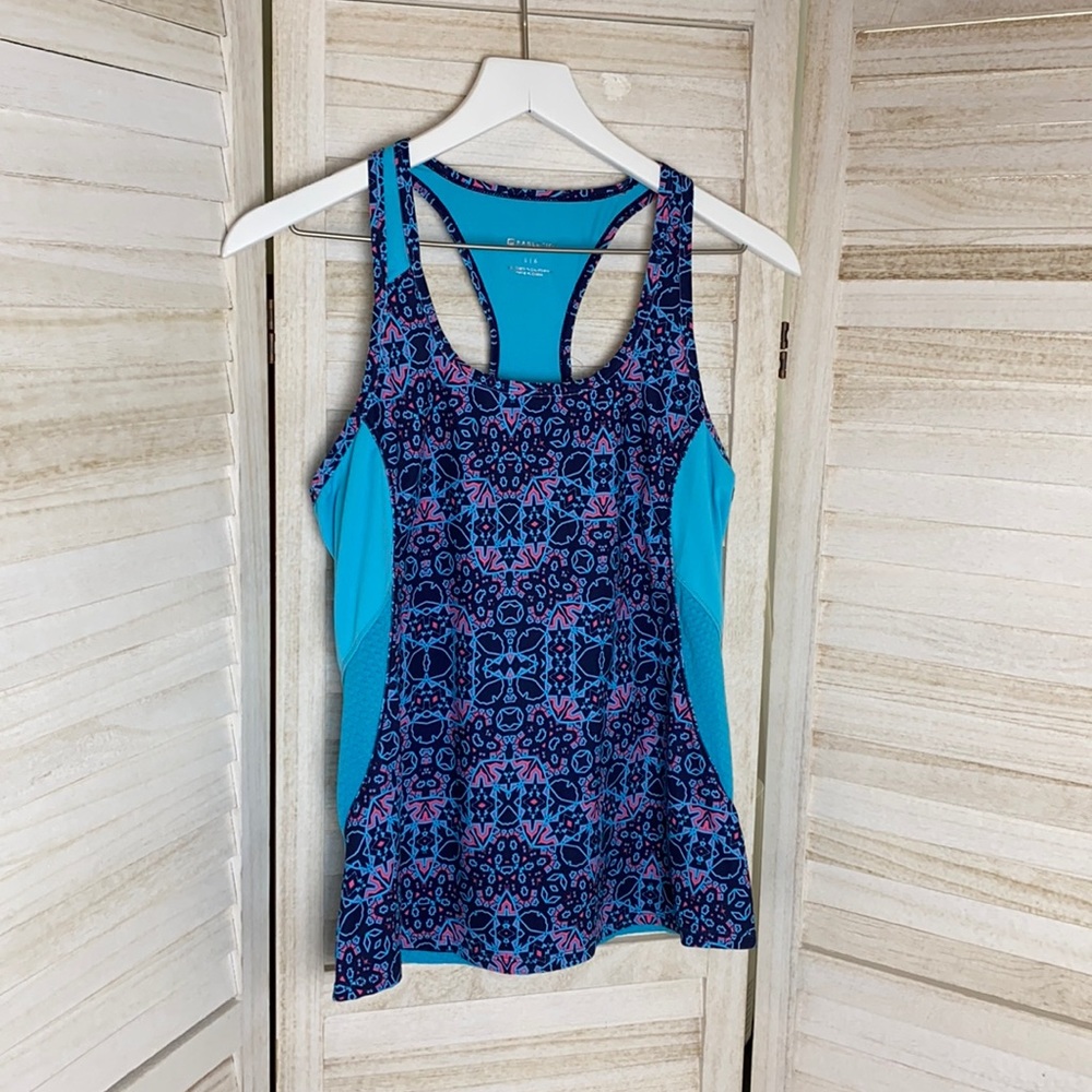 Fabletics Racerback Tank Top Berlin Design Size Small